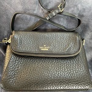 Kate Spade cross body black leather bag